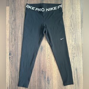 EUC Nike Pro Mid Rise Mesh Panel Leggings, 7/8 Length, Size L, 12/14
